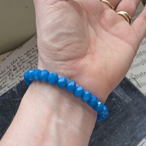 Blue Beaded Bracelet